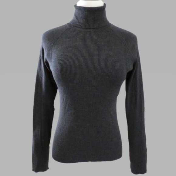 INC International Concepts SP Gray Turtleneck - Picture 1 of 3